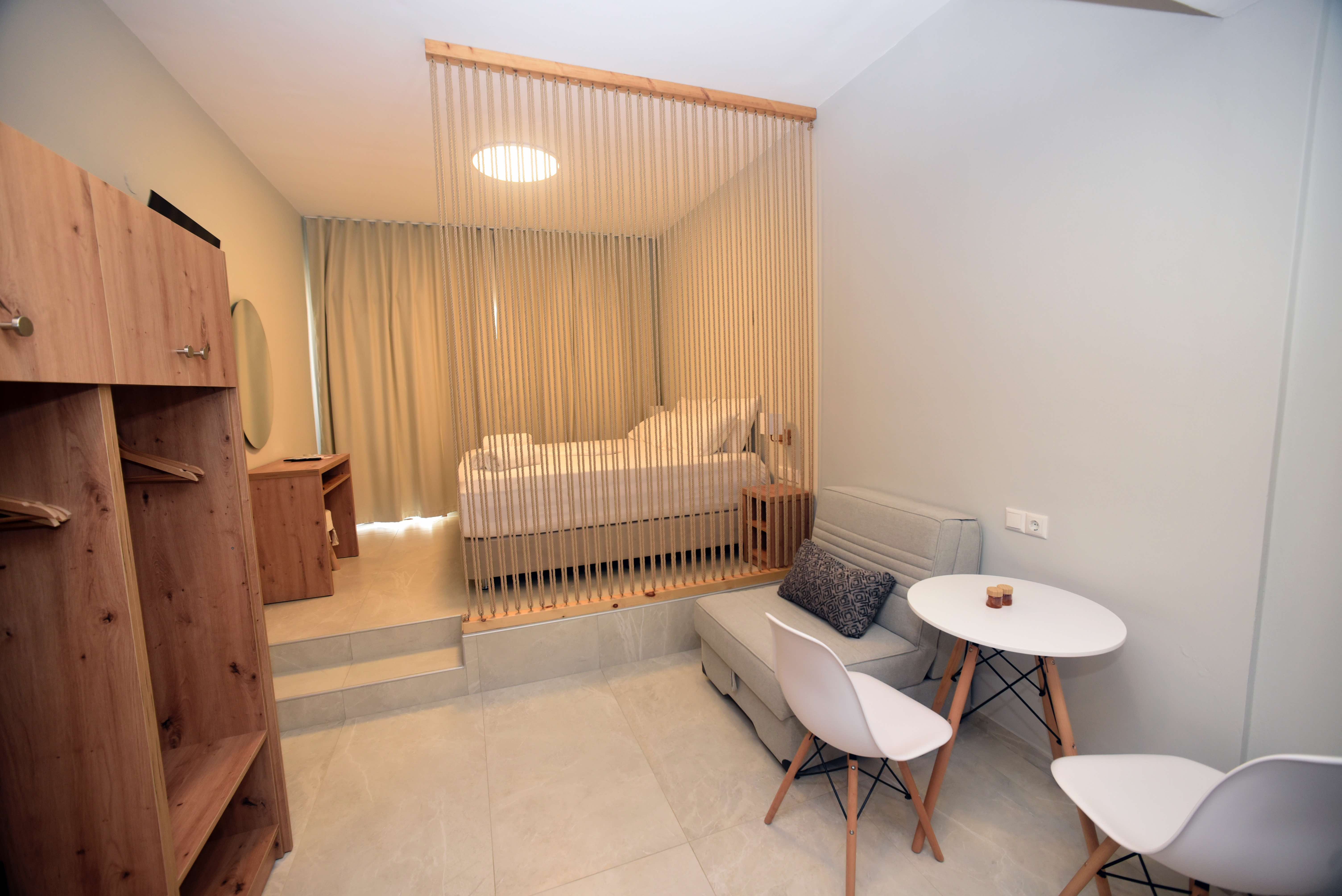 Double studio interior.