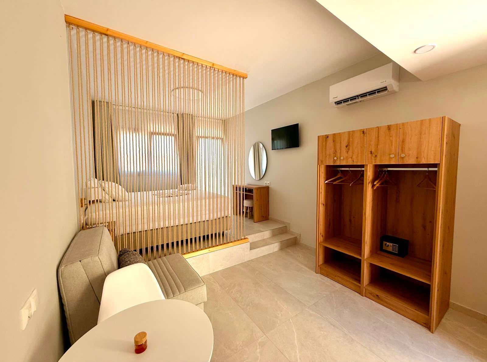 Double studio interior.