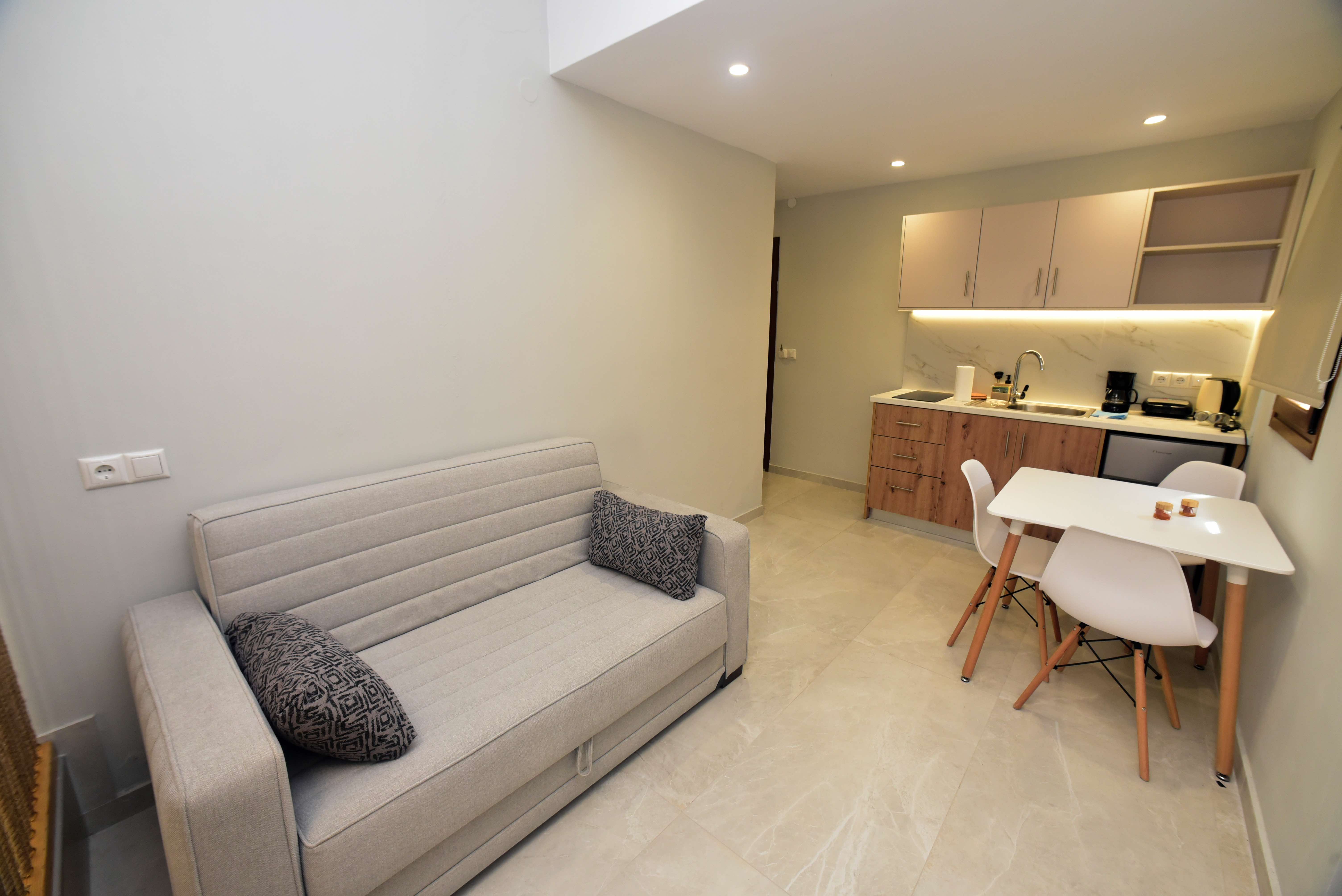 Double studio interior.
